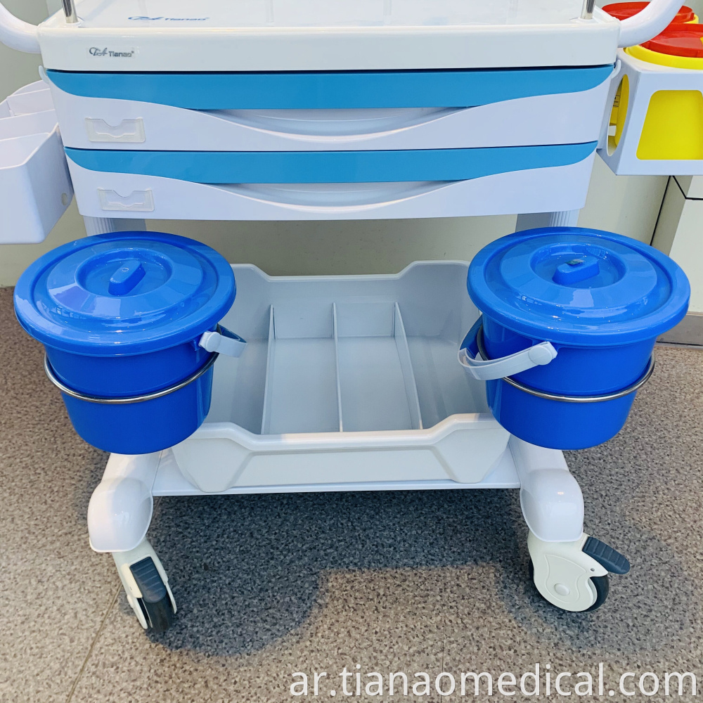 Hospital Steel ABS Treatment Trolley Cart